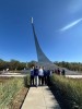 Делегация активистов Движения Первых нашей школы побывала в легендарном месте - месте приземления Ю.Гагарина